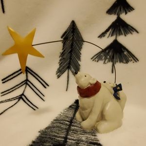 Stanpin Up Studio Polar Bears figurine white